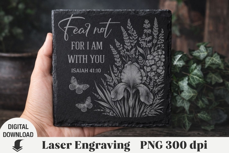 Religious Quotes Laser Engraving, Cow Engraving file PNG