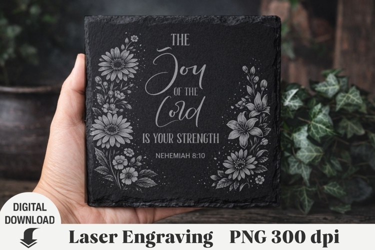 Religious Quotes Laser Engraving, Cow Engraving file PNG