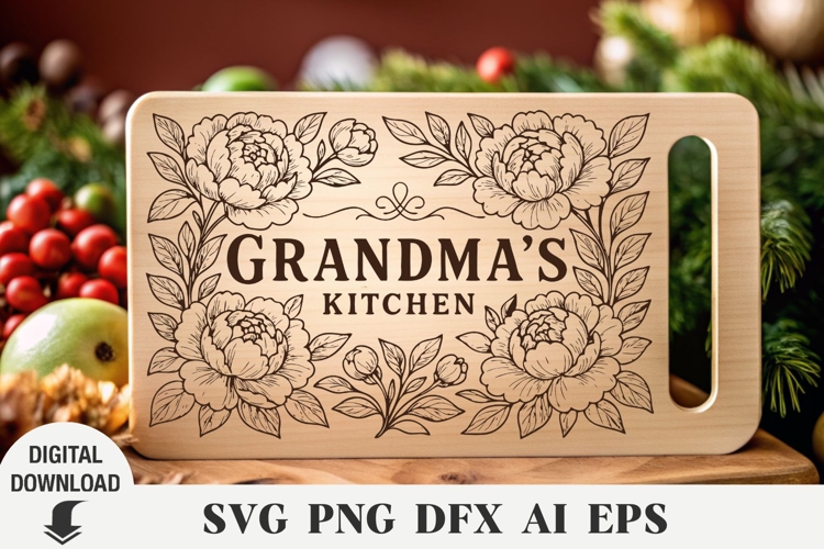 Mothers Day, Engraving Cutting Board, Laser, Grandmother