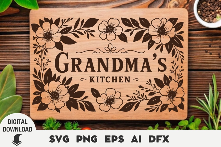 Mothers Day, Engraving Cutting Board, Laser, Grandmother