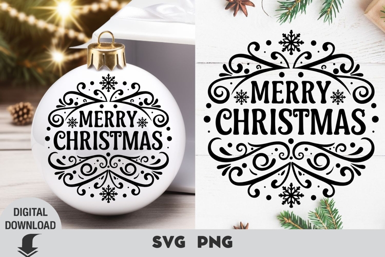 Christmas svg, Christmas ornament svg, Merry christmas svg