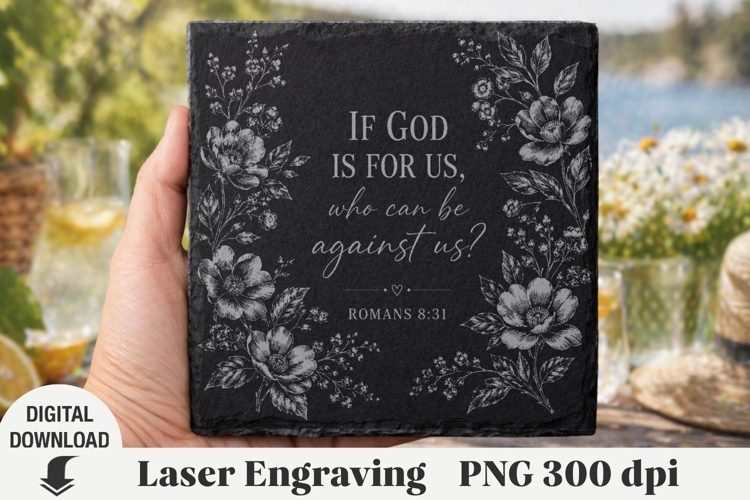 Religious Quotes Laser Engraving, Cow Engraving file PNG