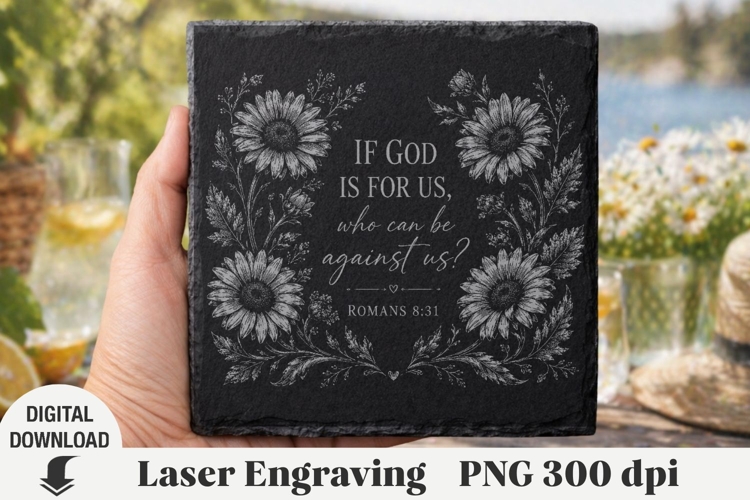 Religious Quotes Laser Engraving, Cow Engraving file PNG