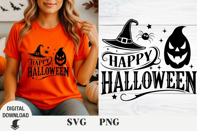 Happy Halloween retro svg, Sublimation svg
