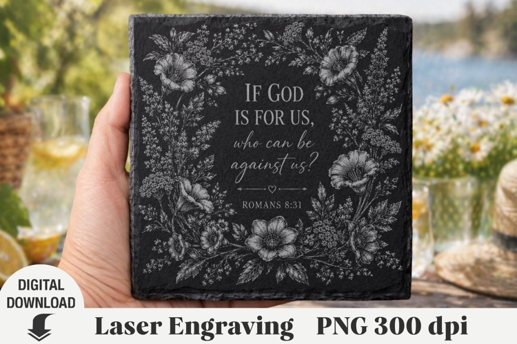 Religious Quotes Laser Engraving, Cow Engraving file PNG