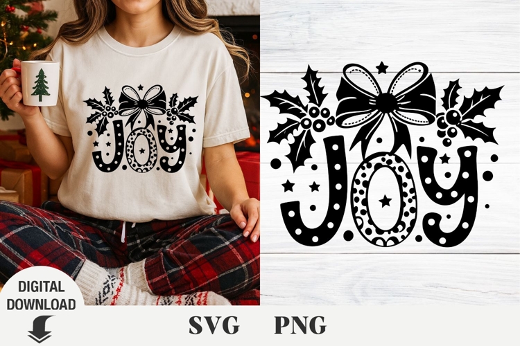 Joy svg, Christmas svg, Joy lettering svg, sublimation