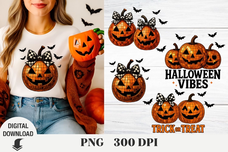Halloween, Pumpkin, Disco Pumpkin, Shirt Design