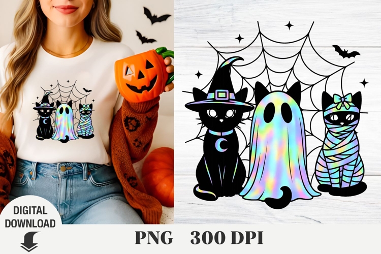 Halloween, Halloween cat, cat Shirt Design