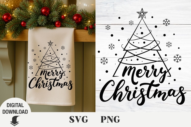 Christmas svg, Christmas tree svg, Merry christmas svg