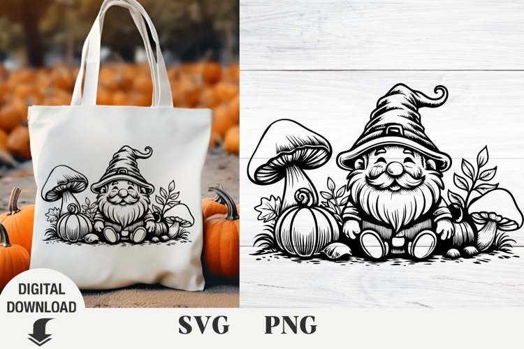 Gnome svg, Fall Gnome, Thanksgiving, Pumpkin svg, Fall