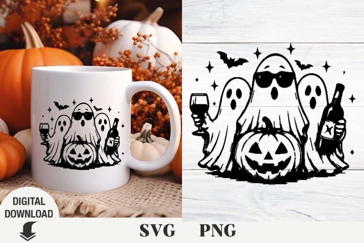 Halloween svg, Halloween scene svg, horror svg, pumpkin svg example image 1