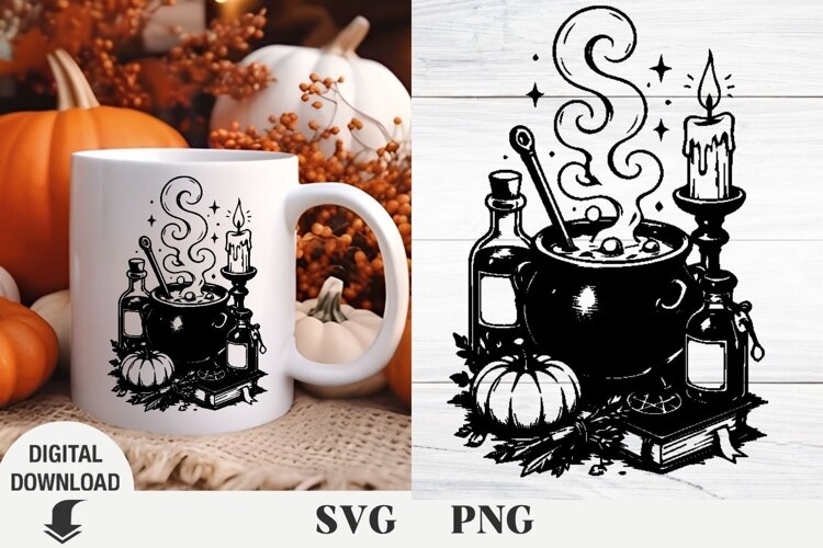 Halloween svg, Halloween scene svg, horror svg, pumpkin svg example image 1