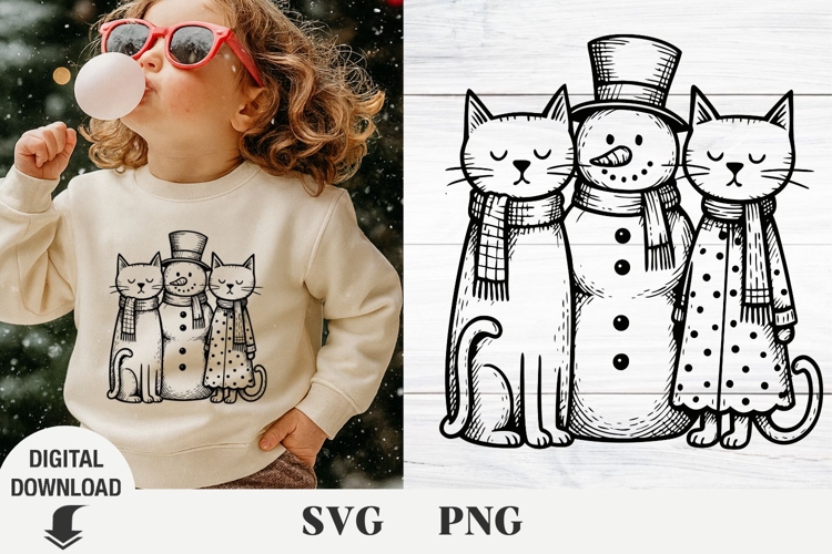 Christmas cat svg, Christmas svg, Fanny cat svg
