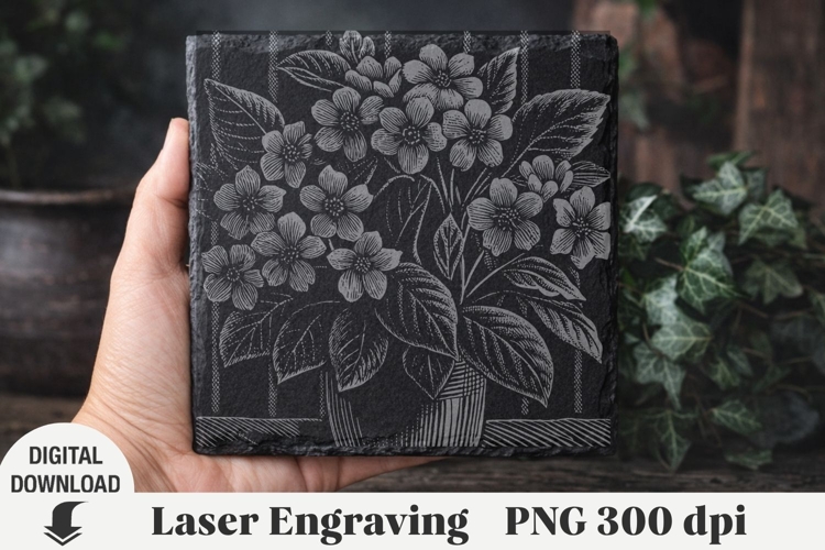 Flower Laser Engraving, flowers Engraving file