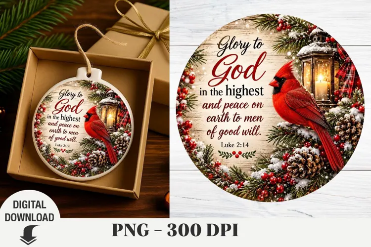 Christmas Ornaments, Nativity Sublimation, Christmas png