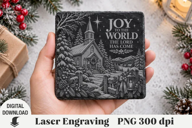 Christmas Laser Engraving, nativity Engraving file