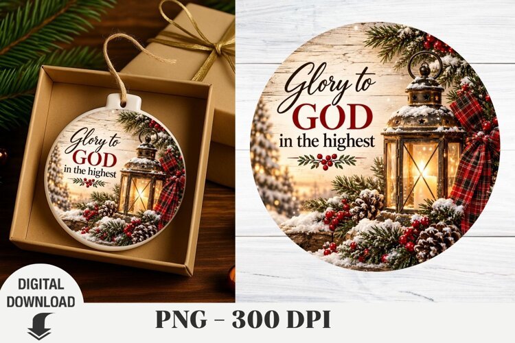 Christmas Ornaments, Nativity Sublimation, Christmas png example image 1
