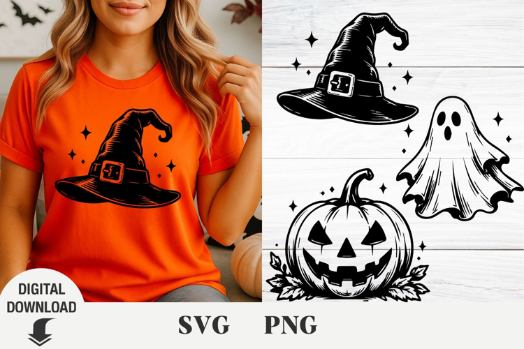 Halloween svg, Halloween scene svg, horror svg, pumpkin svg