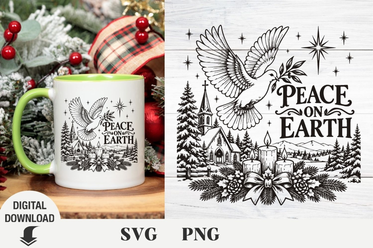 Christmas svg, nativity svg retro Christmas svg
