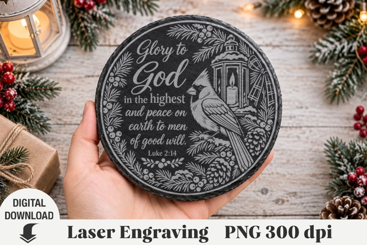 Christmas Laser Engraving, nativity Engraving file