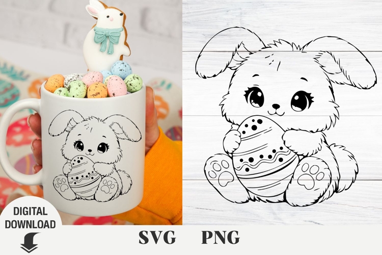 Floral Bunny Svg Image 9