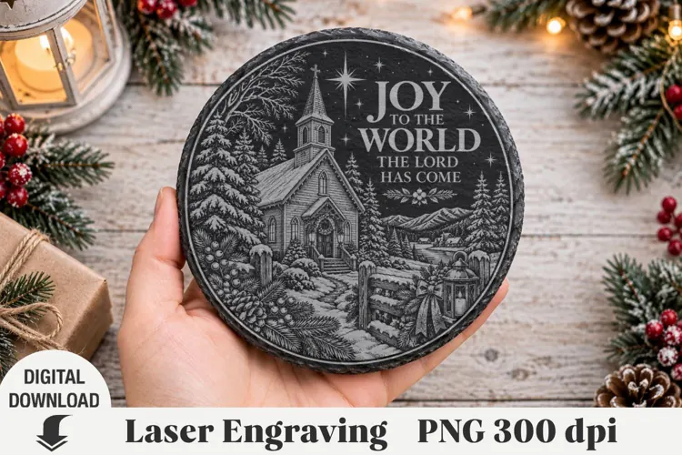 Christmas Laser Engraving, nativity Engraving file