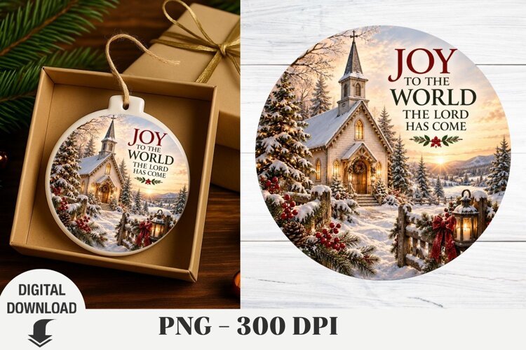 Christmas Ornaments, Nativity Sublimation, Christmas png example image 1