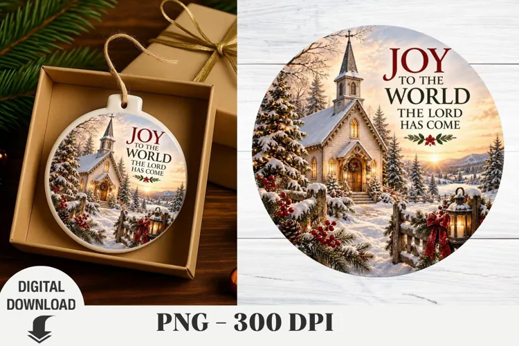 Christmas Ornaments, Nativity Sublimation, Christmas png