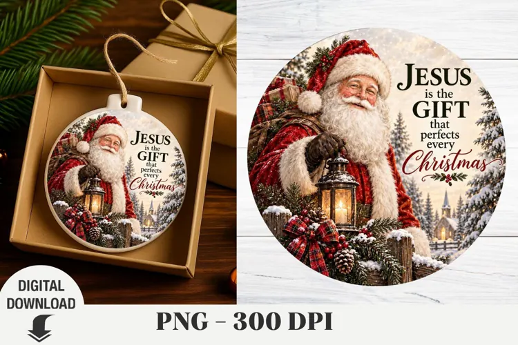 Christmas Ornaments, Nativity Sublimation, Christmas png