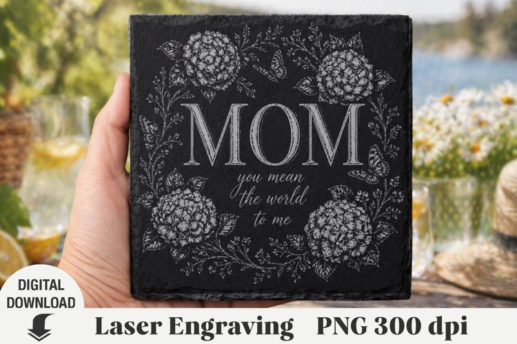 Mothers day Laser Engraving, Mama Engraving file PNG