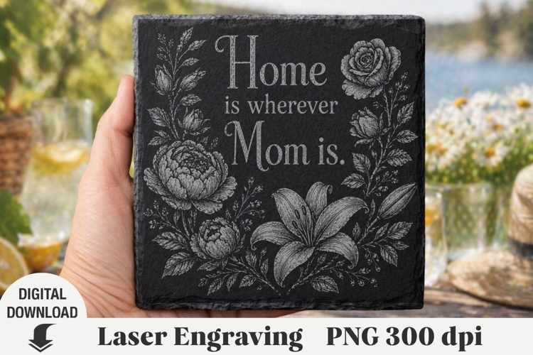Mothers day Laser Engraving, Mama Engraving file PNG