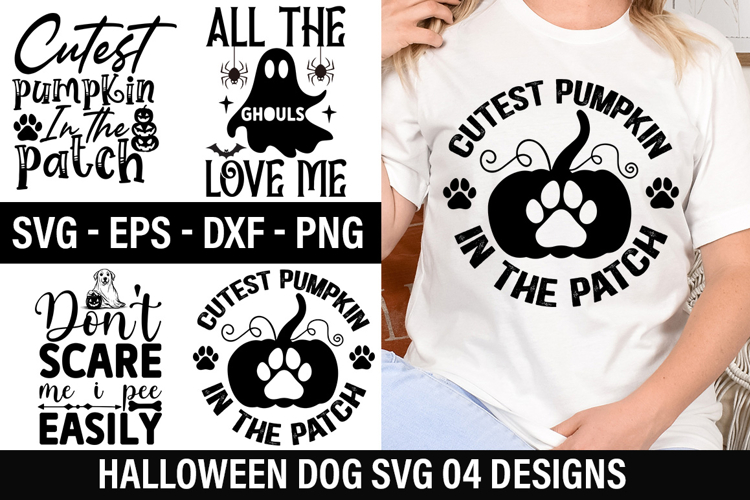Halloween Dog SVG Design -Dont scare me i pee easily