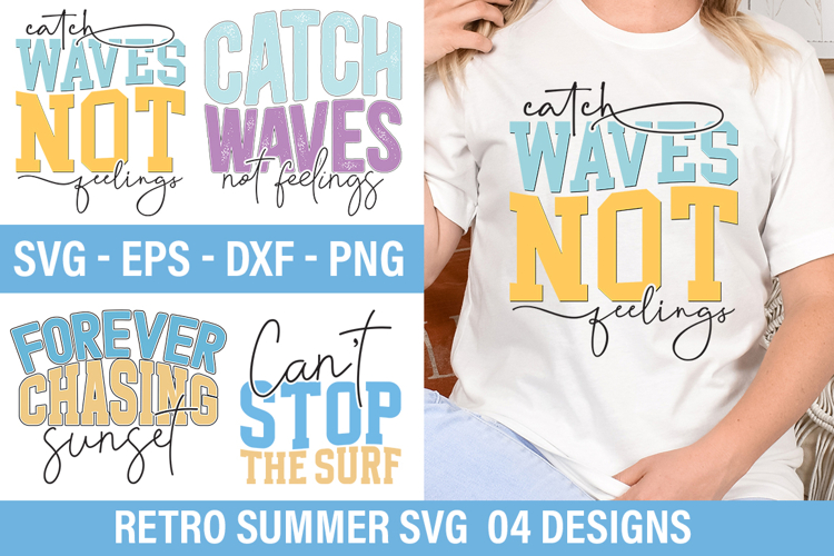 Retro Summer SVG Design - Forever Chasing Sunset