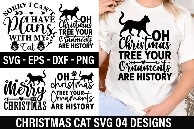 Christmas Cat Clipart Image 7