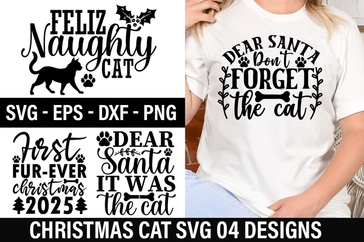 Christmas Cat Clipart Image 13