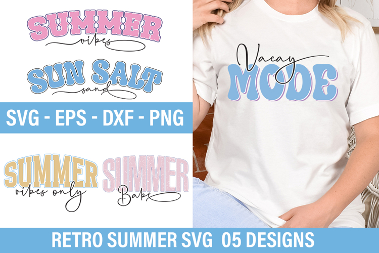 Retro Summer SVG Design -Summer Vibes