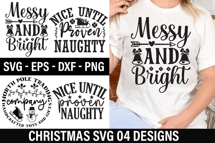 Christmas SVG Design - Nice until proven naughty