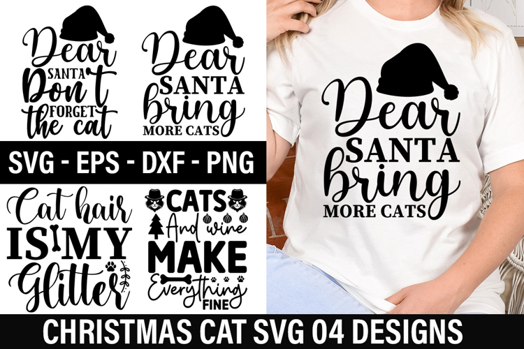Christmas Cat Clipart Image 14