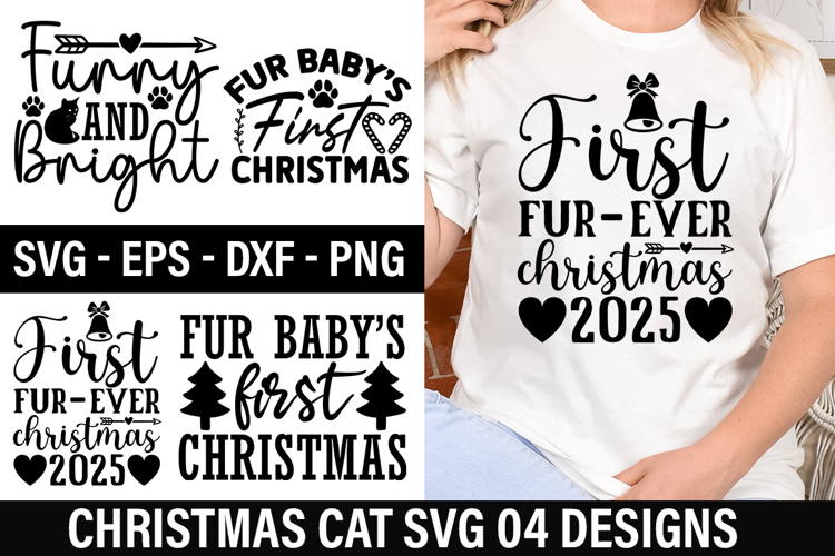 Christmas Cat Clipart Image 12