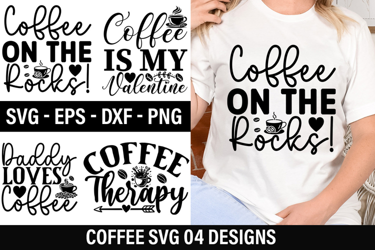 Coffee Quotes SVG Design - Daddy Loves Coffee