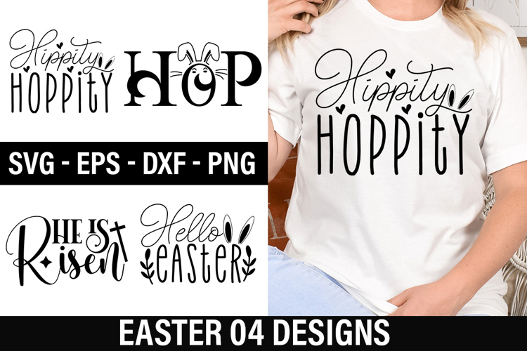 Easter SVG Design - Hippity hoppity