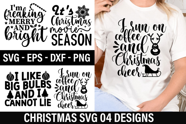 Christmas SVG Design - Im freaking merry and bright