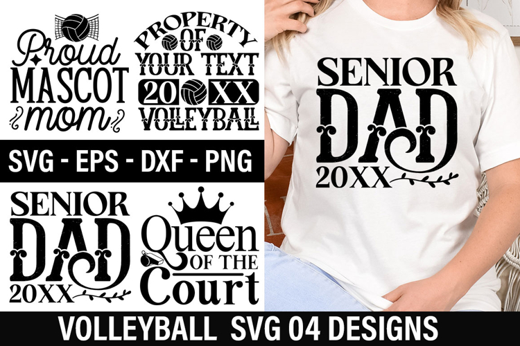 Volleyball SVG Design - Queen of the court