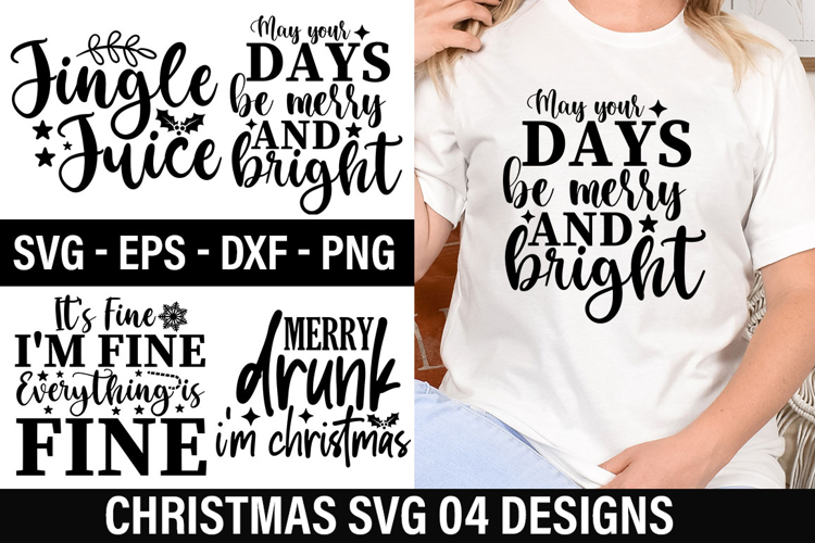 Christmas SVG Design -May your days be merry and bright