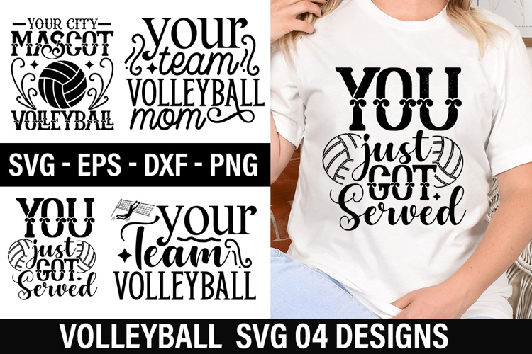 Volleyball SVG Design - You just got served