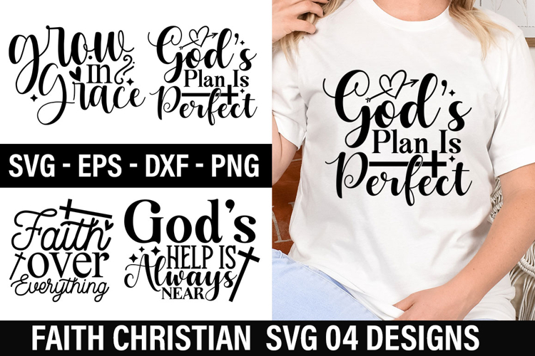 Faith Christian SVG Design - Faith over everything