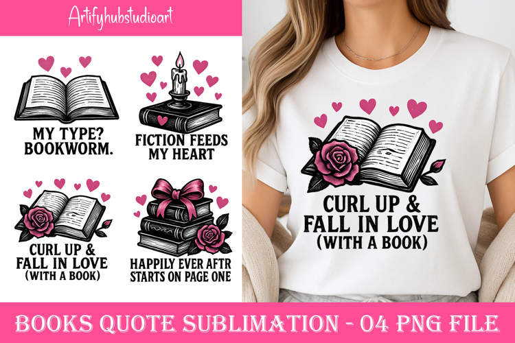 Books Quote Sublimation png
