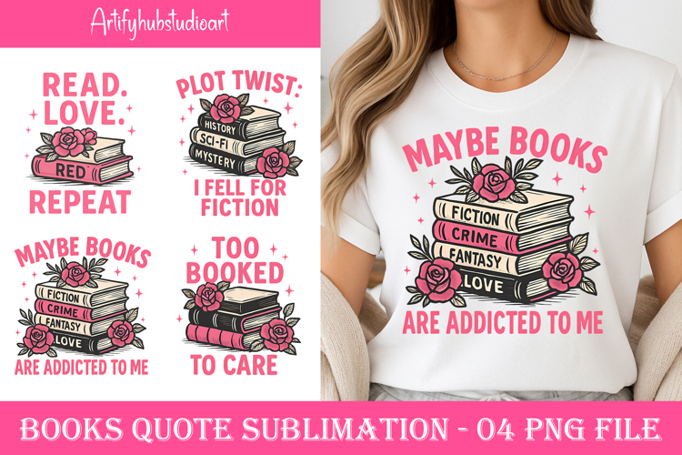 Books Quote Sublimation png