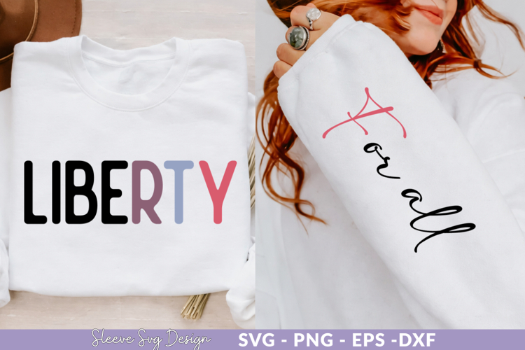 Liberty-Themed SVG Craft Design for T-Shirt and Apparel