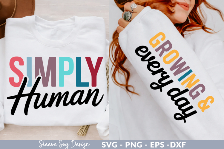 Simply Human - Minimalist SVG Craft Design for DIY Projects
